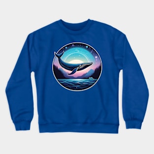 Celestial Whale Crewneck Sweatshirt